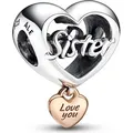 Produktbild: Pandora „Love You Sister“ Herz-Charm 782244C00 Anhänger - Gold