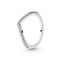 Produktbild: PANDORA Wishbone silver ring with clear cubic zirconia 196316CZ