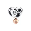 Produktbild: PANDORA MOMENTS Charm Love You Sister 782244C00