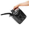 Produktbild: BW® Kraftstoffkanister Metall Benzinkanister 5 Liter mit Ausgießer - Schwarz - RAL 9005 - TÜV-geprüft und UN-Zulassung - Made in Europe