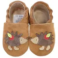 Produktbild: HOBEA-Germany Krabbelschuhe Igel braun Krabbelschuh handgefertigt in der EU braun 22-23 EU