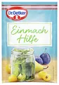 Produktbild: Dr. Oetker Einmach-Hilfe, 3er Pack, je Beutel 2,5 g, Sorbinsäure (E 200), zur Zugabe beim Einkochen von Früchten & Gemüse, für längere Haltbarkeit, leicht zu dosieren, vegan