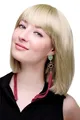 Produktbild: Perücke Damenperücke kurz Bob Longbob Pony glatt blond goldblond 7803-22 Frauen