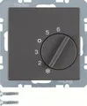 Produktbild: Berker 20266086 Temperaturregler Wechsler mit Zentralstück Q.1/Q.3/Q.7 anthrazit