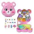 Produktbild: Polly Pocket x Glücksbärchi Puppen & Spielset mit Spielzeugauto und thematischen Accessoires, Reisespielzeug, Partnership-Schatulle, JCC14