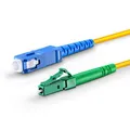 Produktbild: CONBIC® LWL Glasfaser-Kabel – OS2 gelb, LC/APC auf SC/UPC Stecker, Simplex 9/125 Patchkabel – Lichtwellenleiter (50m)