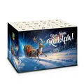 Produktbild: itenga Adventskalender für Bierkasten Bier Kiste Stülper Run Run Rudolph Rentier