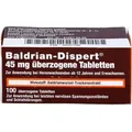 Produktbild: Baldrian-Dispert 45 mg überzogene Tabletten, 100 St. Tabletten