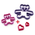 Produktbild: BETTY BOSSI Ausstechform Keks-Ausstecher Bärchen Herzchen Set 2 Größen