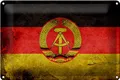 Produktbild: Schild Blech 30x20cm - Made in Germany - Flagge DDR Fahne Metall Deko Blechschild