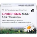 Produktbild: LEVOCETIRIZIN ADGC 5 mg Filmtabletten 20 St