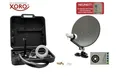 Produktbild: XORO MCA 38 Camping Sat-Anlage Set 38cm Satelliten-Antenne, LNB mit SAT-Finder