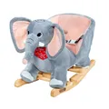 Produktbild: Schaukeltier Elefant VICTOR mit Sicherheitsgurt, grau