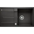 Produktbild: BLANCO Spülbecken METRA 5 S, schwarz, Granitspüle, mit Abtropffläche, 86 x 50 cm