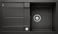 Produktbild: Blanco Metra 5 S Granitspüle mit Ablauffernbedienung, reversibel, schwarz (52591