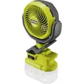 Produktbild: Ryobi Ventilator RCF18-0 ONE+, 18V, Ø 10cm, Tischventilator für 18V Akku, mit Befestigungsklemme