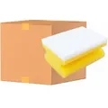 Produktbild: Sito Küchenschwamm, Melamin, mit Griff 552270/40532 , 1 Karton = 10 Packungen á 10 Schwämme, Farbe: gelb/weiß