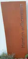 Produktbild: 1 Sicht schutz element Herzlich Willkommen 158 x 60cm Wind Zaun Garten Edelrost
