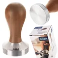 Produktbild: Kaffeestampfer Tamper Kaffeetamper aus Edelstahl mit Holzgriff 5x9,5 cm
