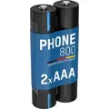 Produktbild: ANSMANN Telefon Akku AAA 800mAh 1,2V, 2 Stück, DECT