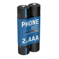 Produktbild: ANSMANN Telefon Akku AAA 800mAh 1,2V, 2 Stück, DECT