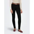 Produktbild: ONLY High-waist-Jeans ONLROYA – Skinny-Jeans mit hohem Bund und Stretchkomfort unifarben, modisch, skinny fit, Baumwollmischung schwarz L (40)