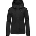 Produktbild: Ragwear Outdoorjacke Sunniva B Übergangsjacke wasserdicht mit feiner Rillenstruktur schwarz S (36)