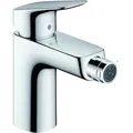Produktbild: hansgrohe Logis Bidetmischer, ComfortZone100, Zugstangen Ablaufgarnitur, Ausladung 119mm, 71200000, Farbe: Chrom