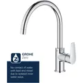 Produktbild: Grohe Kchenarmatur mit Einhebelmischer BauEdge chrom glnzend 31367001 (31367001)