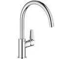 Produktbild: GROHE Küchenarmatur BauEdge 31367001, chrom, Hochdruck, 360° schwenkbar
