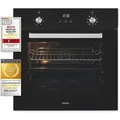 Produktbild: Exquisit Einbaubackofen EBE76-9-H-020 schwarz | Energieeffizienzklasse A | 75,6 l Garraum | Einbaubackofen 60 cm