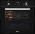 Produktbild: Exquisit EBE76-9-H-020 Einbaubackofen, 60 cm breit, 76L, Grill, 9 Funktionen, Pizzaprogramm, Versenkknebel, Timer, schwarz