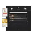 Produktbild: Exquisit Einbaubackofen EBE76-9-H-020 schwarz | Touch | Timer | Grill | 60cm