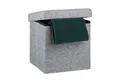 Produktbild: relaxdays Stauraumhocker Faltbarer Sitzhocker mit Stauraum Leinen, Grau