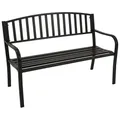 Produktbild: DEGAMO Gartenbank Parkbank Newport 2-sitzer aus Metall schwarz beschichtet, Outdoor