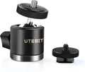 Produktbild: UTEBIT Mini Stativkopf Kugelkopf 1/4 Blitzschuhadapter 360° Drehbar Ball Head