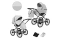 Produktbild: KUNERT Kombi-Kinderwagen Romantic 2 in1 Öko-Leder Kinderwagen mit AIR WHEEELS, 3-in-1-Kit mit funktionellem Rucksack, großer Metallkorb
