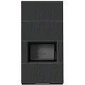 Produktbild: Kaminbausatz KRATKI FLOKI BOX 8 kW Ø 160 Quarzsinter NATURALI ARDESIA NERO A SPACCO schwarz Verkleidung - Schwarz