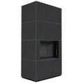 Produktbild: Kratki Kaminbausatz FLOKI BOX 8 kW Ø 160 NATURALI ARDESIA NERO A SPACCO schwarz