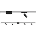 Produktbild: Brilo Schienensystem Luxtrail Starter-Set LED Spots Schwenkbar Schwarz