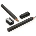 Produktbild: Bleistift-Set schwarz VE=2 Stifte, 1 Kappe, 1 Anspitzer