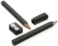 Produktbild: MOLESKINE Bleistift Bleistift-Set schwarz VE=2 Stifte, 1 Kappe, 1 Anspitzer