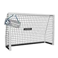 Produktbild: Hudora Fussballtor Advanced 180 (hochwertig, langlebig, einfacher Aufbau) weiss - 180x120x60cm