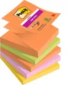 Produktbild: Post-it Super Sticky Z-Notes Boost Color Collection, Pack of 5 Pads, 90 Sheets p