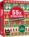 Produktbild: 55 x stricken – Weihnachts-Motive: Deine Strickmustersammlung als Kartenset: 55 Karten mit weihnachtlichen Jacquard-Motiven zum Mitnehmen und Verschenken | Alle Grundlagen im praktischen Booklet