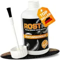 Produktbild: Rostio Rostumwandler 250 ml – Rostentferner mit Pinsel – Rostkonverter & Grundierung – für Auto, Stahl & Eisen – überlackierbar nach 6–8 h – kein Abwaschen – ergiebig bis 5 m²