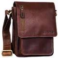 Produktbild: STILORD Herren-Umhängetasche cognac - Kleine Vintage Schultertasche - 8,4 Zoll Messenger-Bag - Tablettasche aus echtem Büffel-Leder 'Finn'