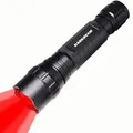 Produktbild: Rot licht Taschenlampe Taktische LED Aufladbar USB 501BS hohe Lumen Zoomable ...
