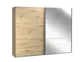 Produktbild: Schwebetürenschrank - Artisan Eiche Nachbildung - 269 x 210 cm - mit Spiegel