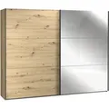Produktbild: Schwebetürenschrank - Artisan Eiche - Schwarzeiche - 270 cm